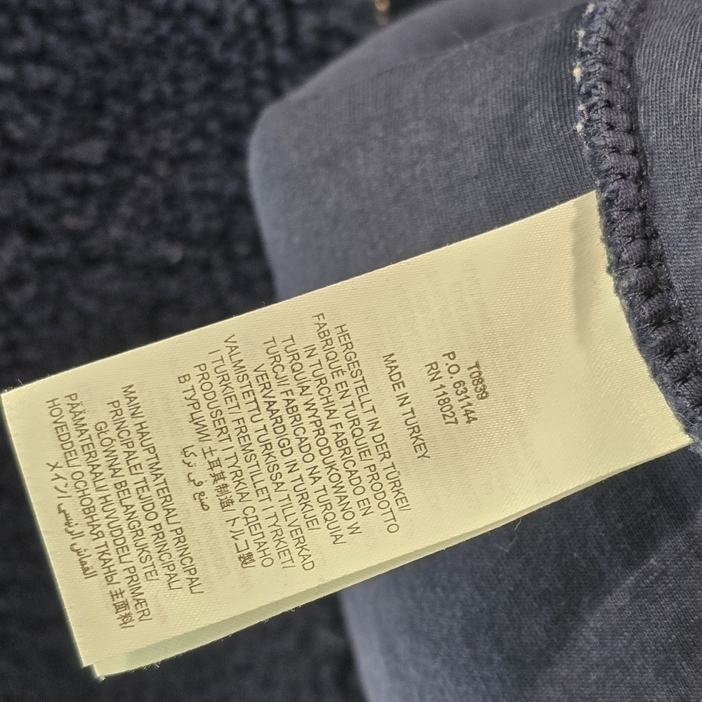 Boden Jacket Womens Large Blue Bomber Teddy Sherpa Fuzzy Navy Snuggly - Picture 11 of 15